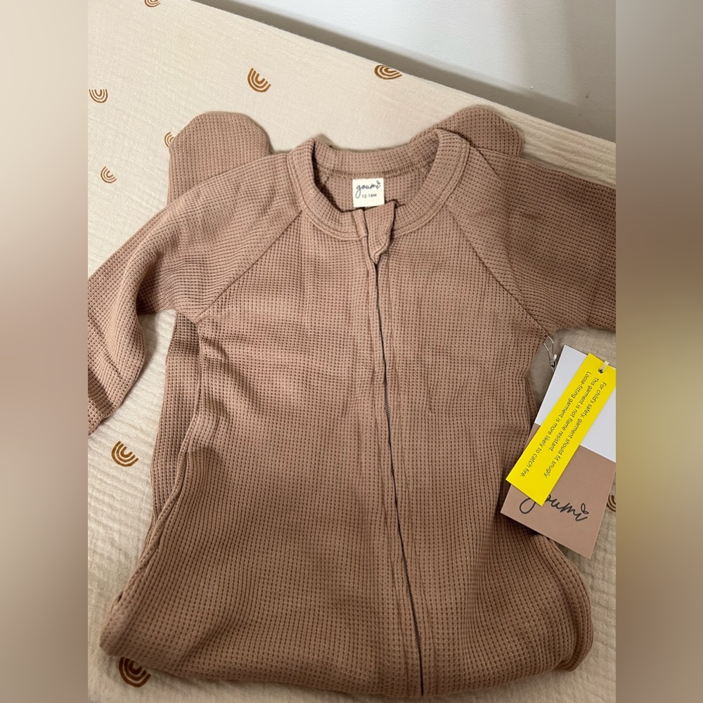 Goumi kids thermal zipper jumpsuit